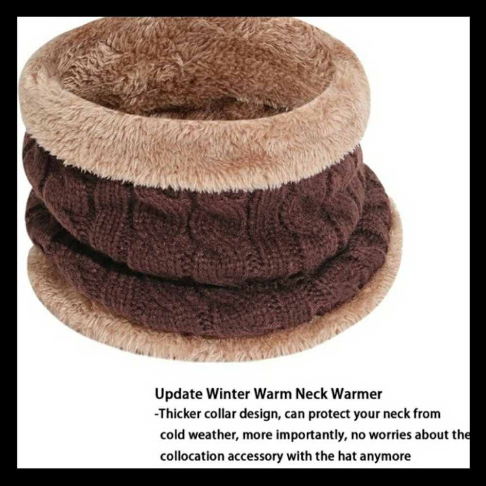 2 PIECES WINTER BEANIE HAT SCARF SET WA - Picture 10 of 12